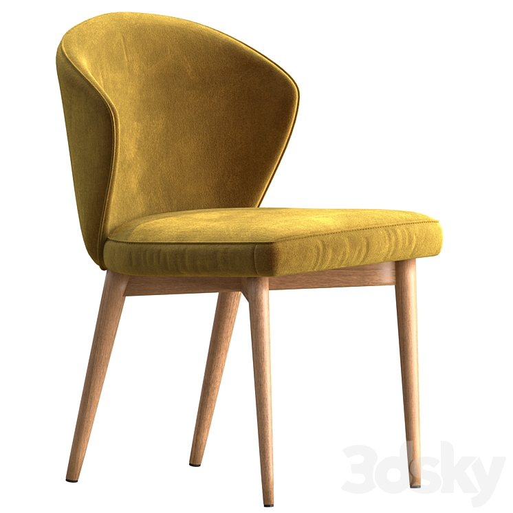 Chair Fargo 3DS Max Model - thumbnail 2