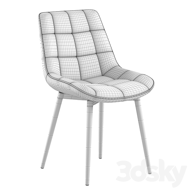 Chair Flex 3DS Max Model - thumbnail 4