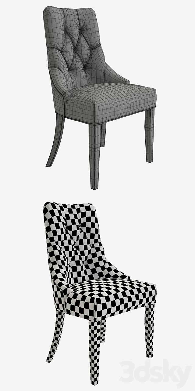 Chair Garda decor_chair_h89 x w52 x l48_art_PJC236-2306 3DS Max Model - thumbnail 3