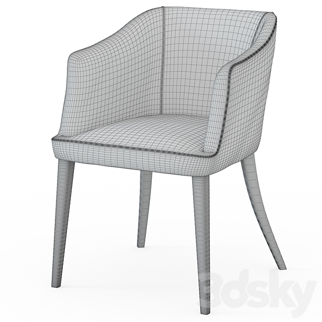 Chair GISELLE-LONGHI 3DS Max Model - thumbnail 2