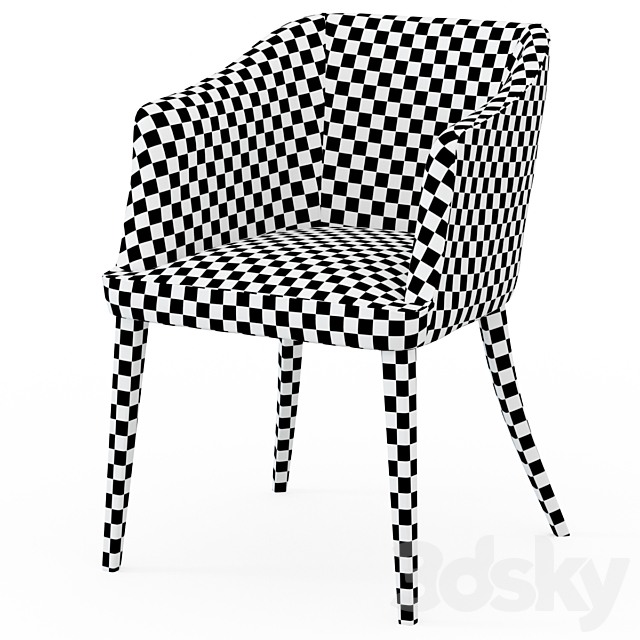 Chair GISELLE-LONGHI 3DS Max Model - thumbnail 3