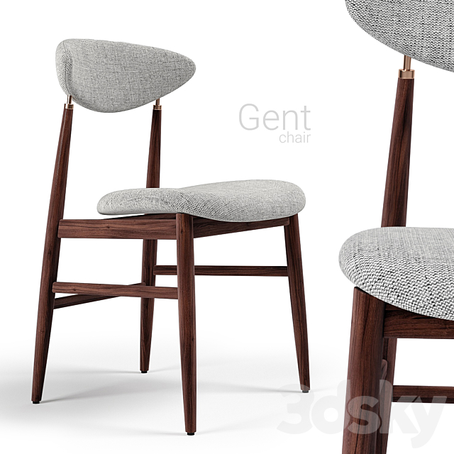 Chair Gubi Gent 3ds Max - thumbnail 1