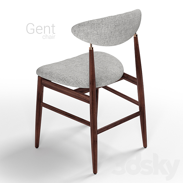 Chair Gubi Gent 3ds Max - thumbnail 2