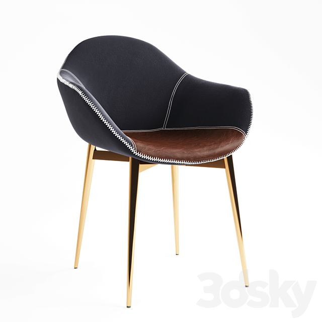 Chair Halmar K-304 3ds Max - thumbnail 1