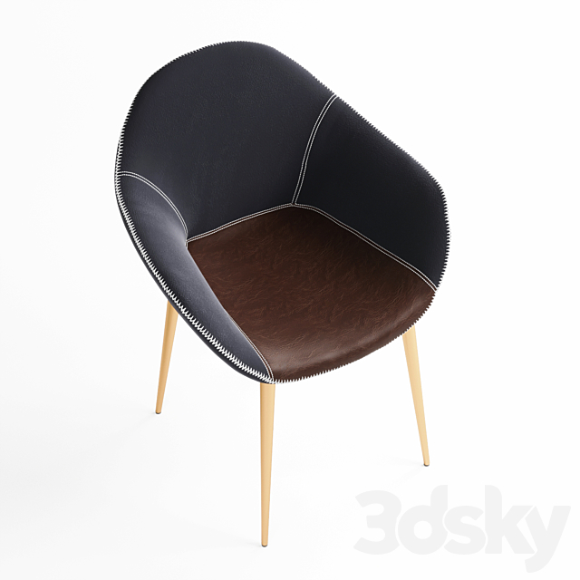 Chair Halmar K-304 3ds Max - thumbnail 2