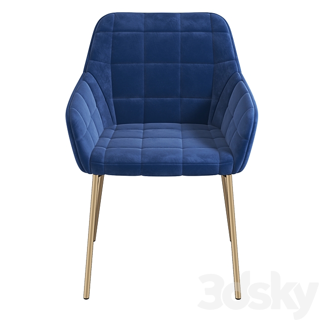 Chair Halmar K306 3DS Max Model - thumbnail 2