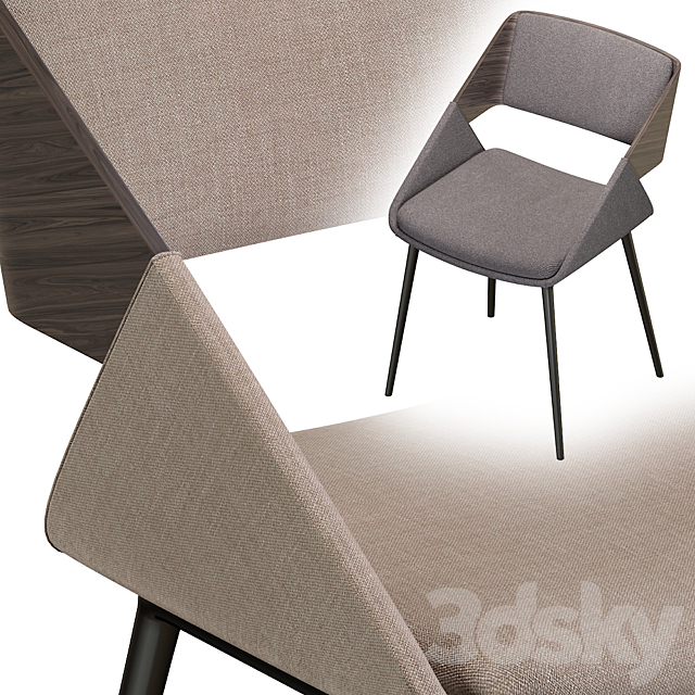 Chair herrick 3DS Max Model - thumbnail 2