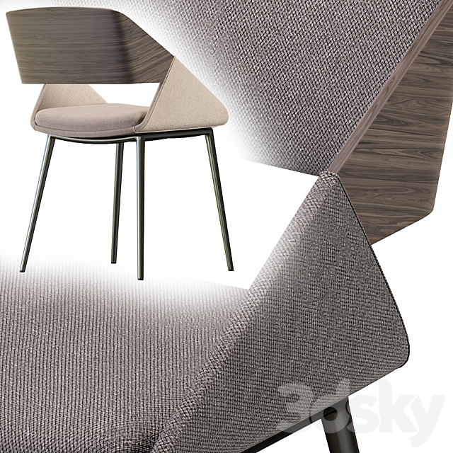 Chair herrick 3DS Max Model - thumbnail 4