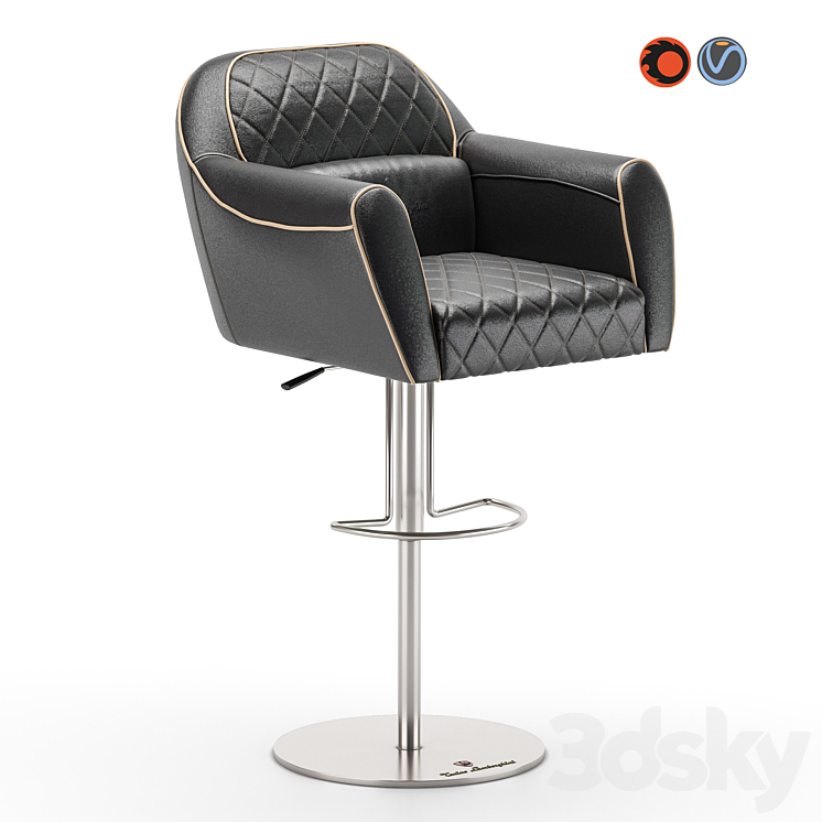 Chair imola from Tonino Lamborghini 3DS Max Model - thumbnail 1