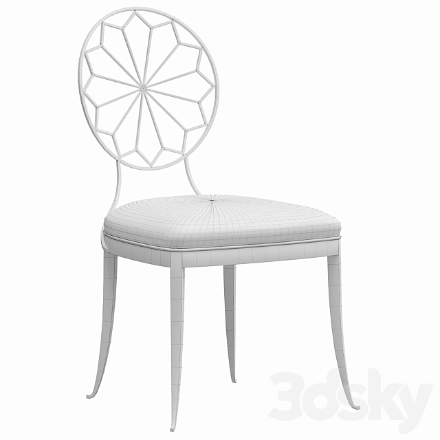 Chair Inner Circle At The Table Caracole 3DS Max Model - thumbnail 2