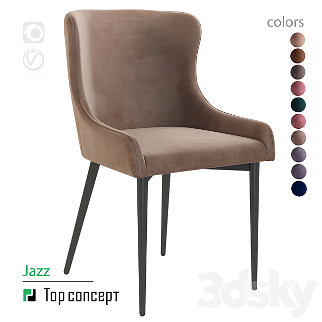 Chair JAZZ 3DSMax File - thumbnail 1