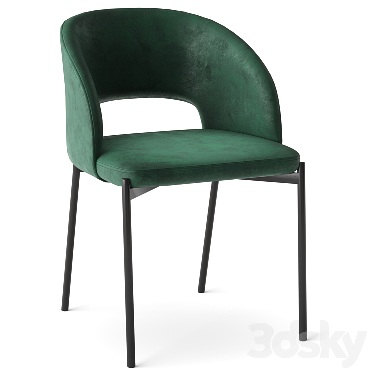 Chair K455 by Halmar 3DS Max Model - thumbnail 2