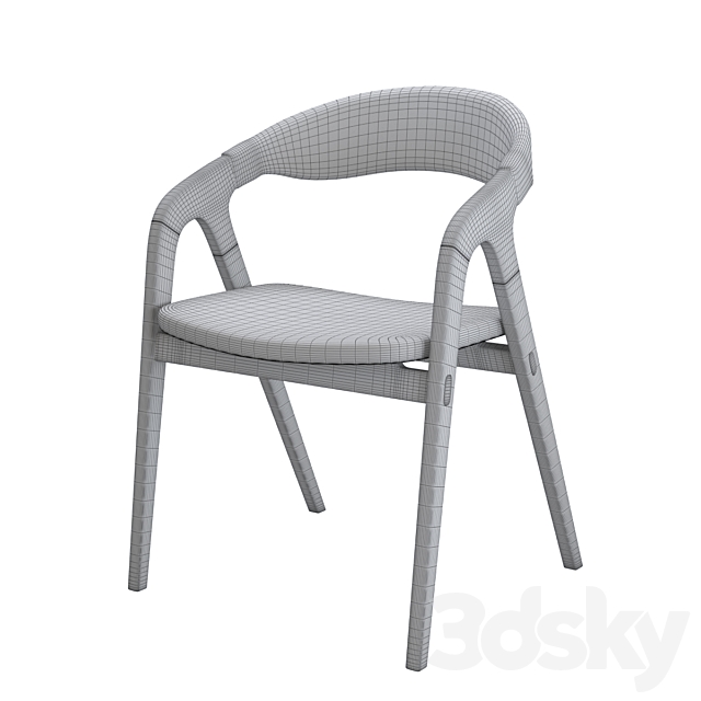 Chair Kaede Chair by Modloft 3DS Max Model - thumbnail 3