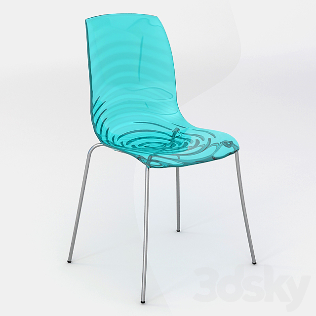 Chair L’Eau CS1273 Calligaris Chair 3DSMax File - thumbnail 1