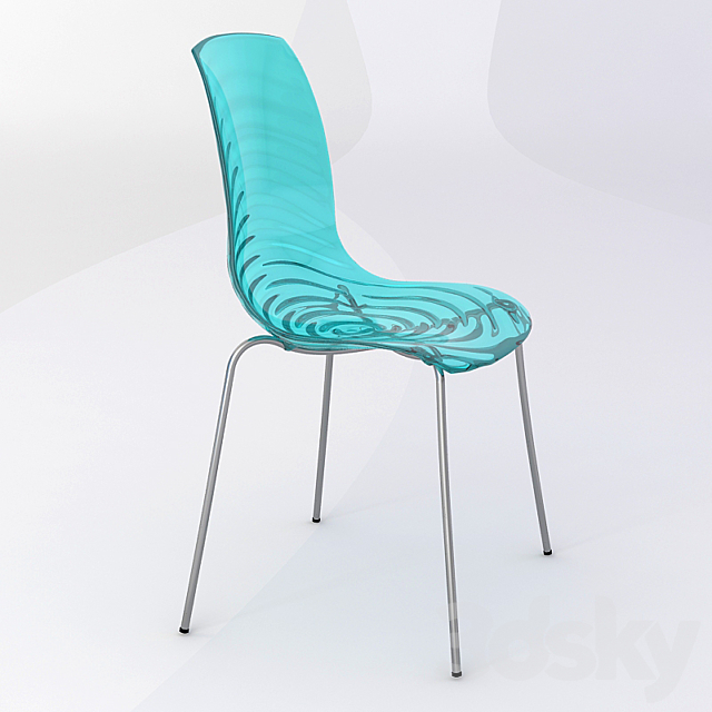 Chair L’Eau CS1273 Calligaris Chair 3DSMax File - thumbnail 2