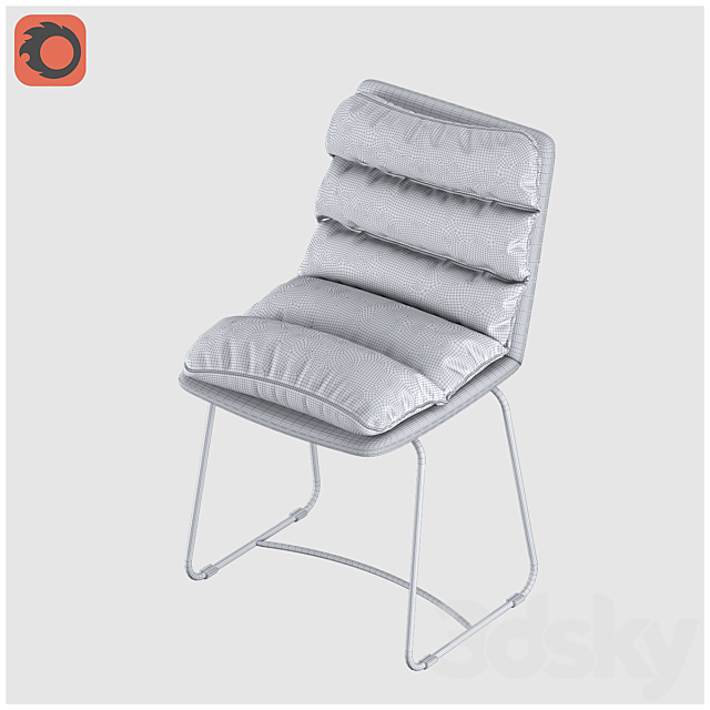 Chair LoftDesigne 2802 model 3DSMax File - thumbnail 5