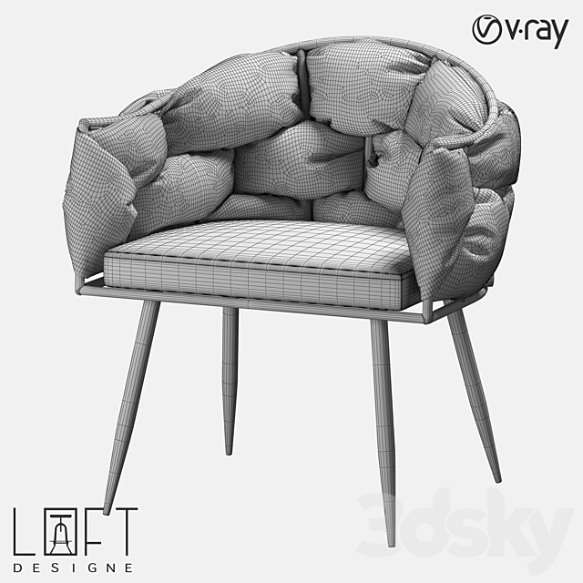 Chair LoftDesigne 30494 model 3DS Max Model - thumbnail 2