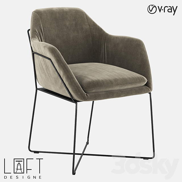 Chair LoftDesigne 3995 model 3DSMax File - thumbnail 1