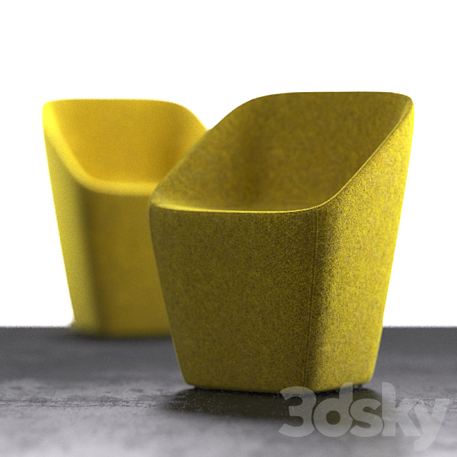 Chair LOG 365 3ds Max - thumbnail 2