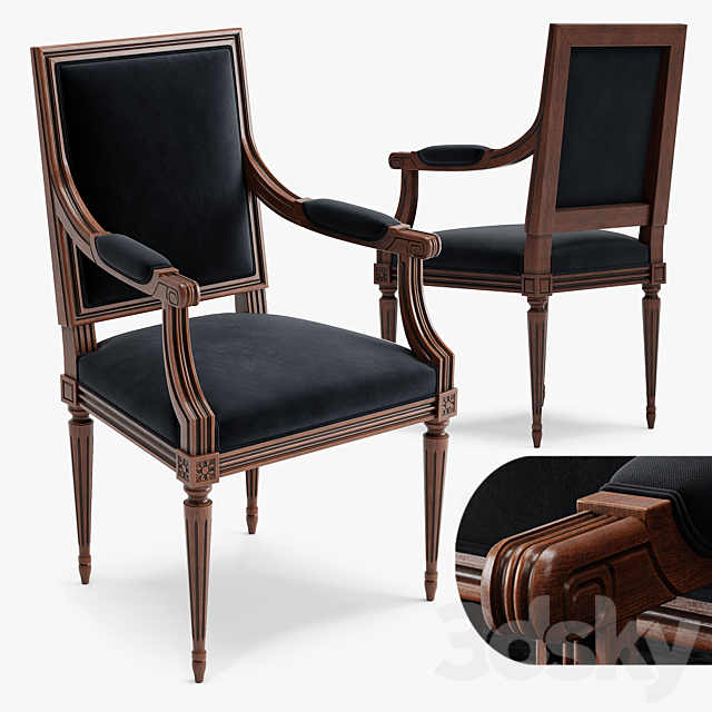 Chair Louis XVI A 3DSMax File - thumbnail 1