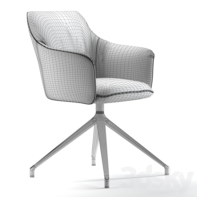 Chair LX671 Leolux LX 2 3DSMax File - thumbnail 5