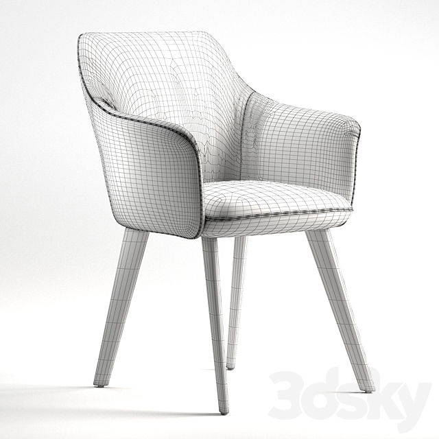 Chair LX671 Leolux LX 3 3DSMax File - thumbnail 5