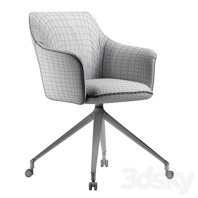 Chair LX671 Mara Leolux LX 3DSMax File - thumbnail 5