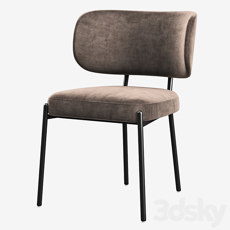 Chair Made Asare 3DS Max Model - thumbnail 3