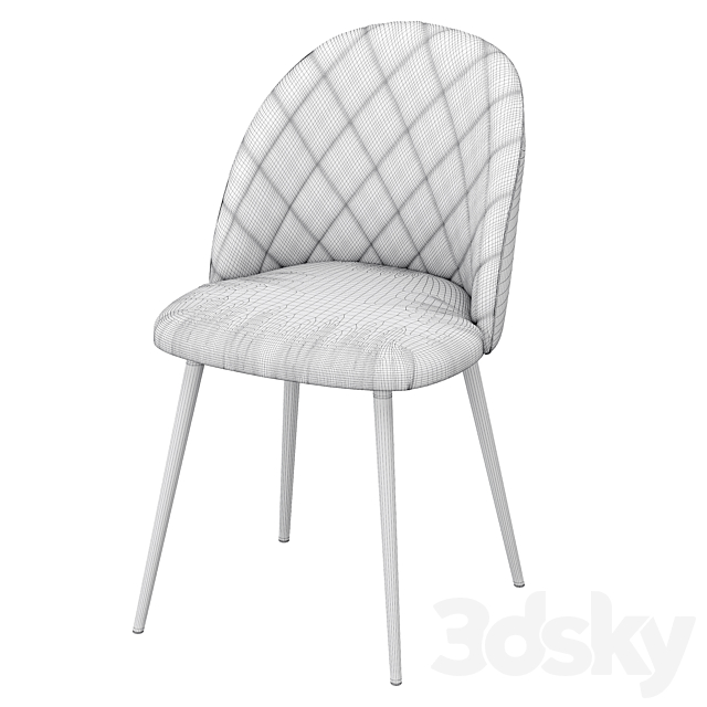 Chair Marseille _ Paris 3DS Max Model - thumbnail 7