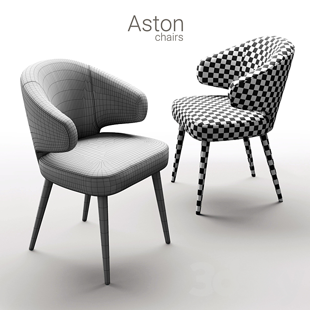 Chair Minotti Aston 3DSMax File - thumbnail 3