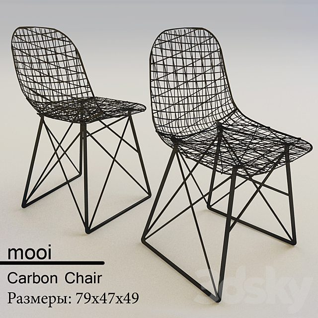 Chair Moooi Carbon Chair 3DSMax File - thumbnail 1