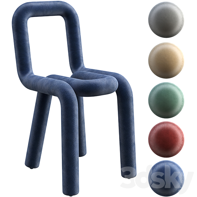 Chair Mustache Bold 3DSMax File - thumbnail 1