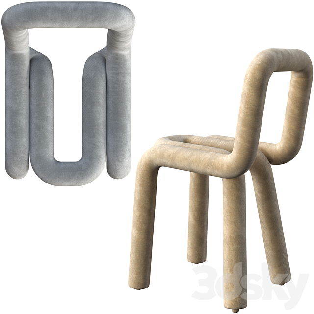 Chair Mustache Bold 3DSMax File - thumbnail 3