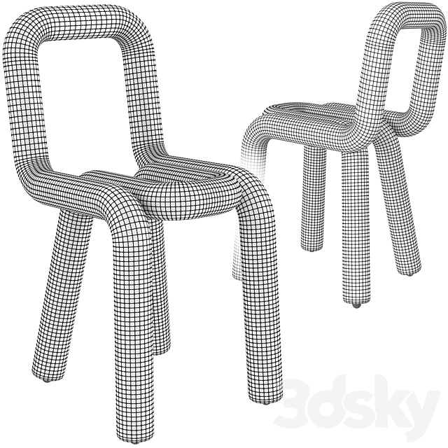 Chair Mustache Bold 3DSMax File - thumbnail 4