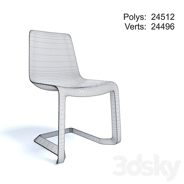 Chair Nastro by Pianca 3DSMax File - thumbnail 2