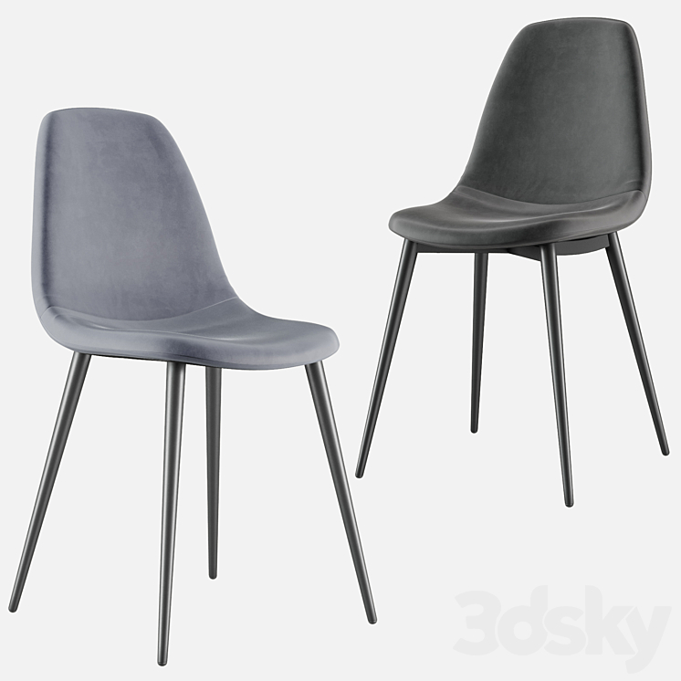 Chair Norman Stool Group 3DS Max Model - thumbnail 2