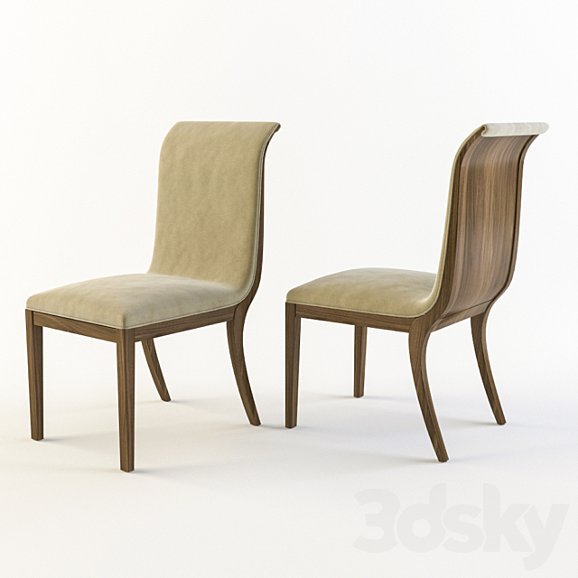 Chair Oak Design 3ds Max - thumbnail 1