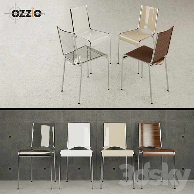 Chair Ozzio Kai S400 3ds Max - thumbnail 1