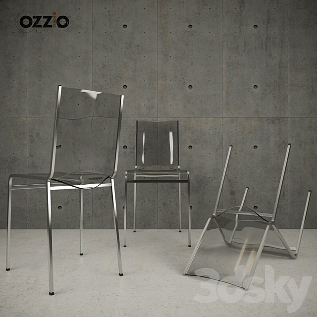 Chair Ozzio Kai S400 3ds Max - thumbnail 2