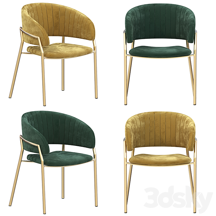 Chair Pisa 3DS Max Model - thumbnail 2