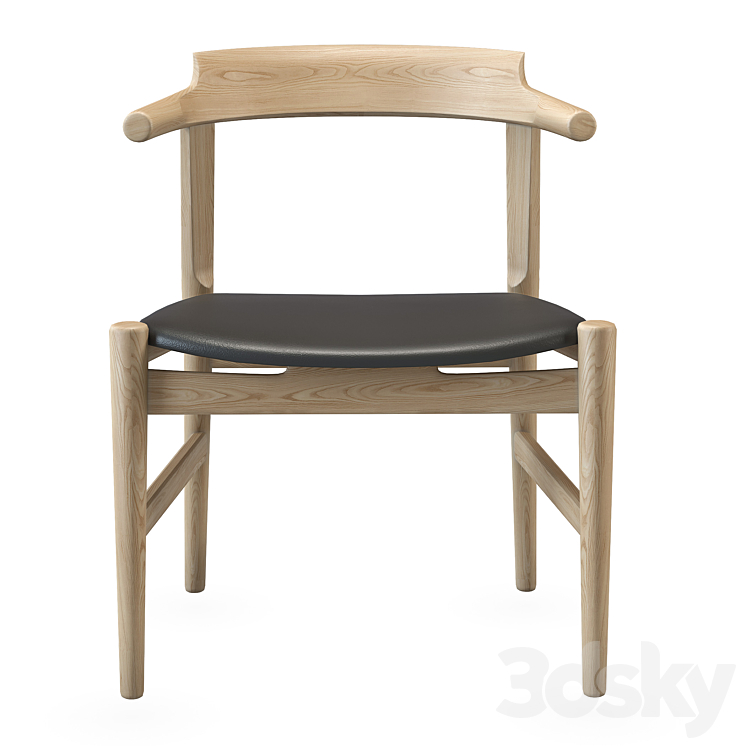 Chair PP58 by Hans J. Wegner 3DS Max Model - thumbnail 2