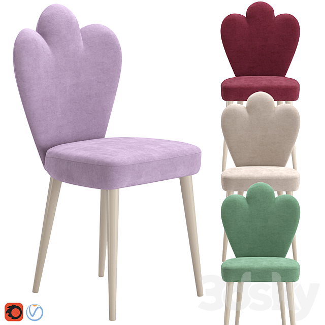 Chair Quinny Unterzo 3ds Max - thumbnail 1