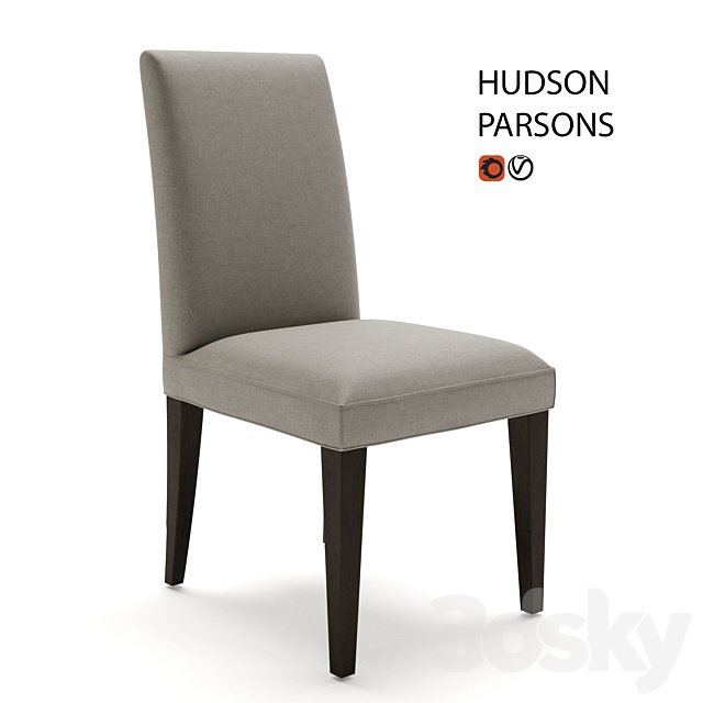 Chair RELOFT RH HUDSON PARSONS 3DS Max Model - thumbnail 2