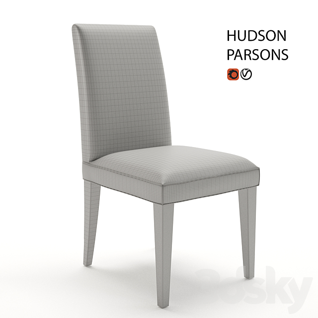 Chair RELOFT RH HUDSON PARSONS 3DS Max Model - thumbnail 3