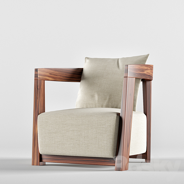 Chair Rubautelli Eichholtz 3DS Max Model - thumbnail 3