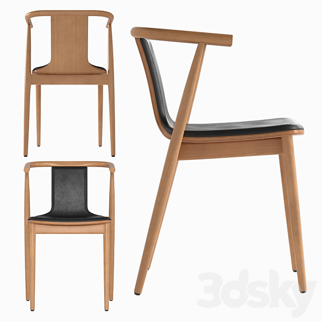 Chair Salina 3DS Max Model - thumbnail 2