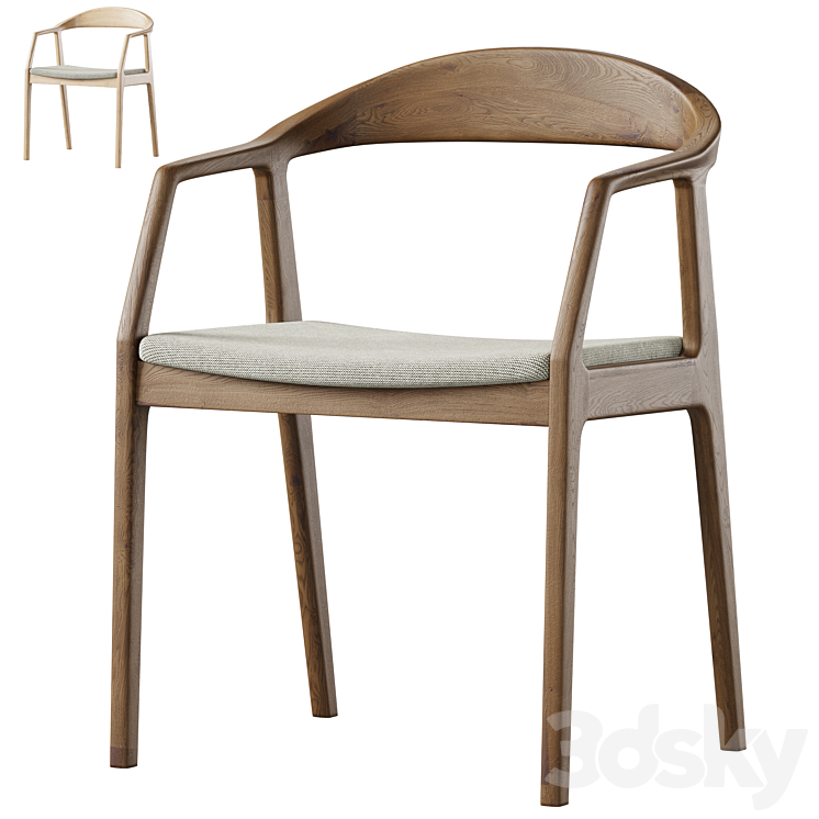 Chair Sapporo by deephouse 3DS Max Model - thumbnail 1