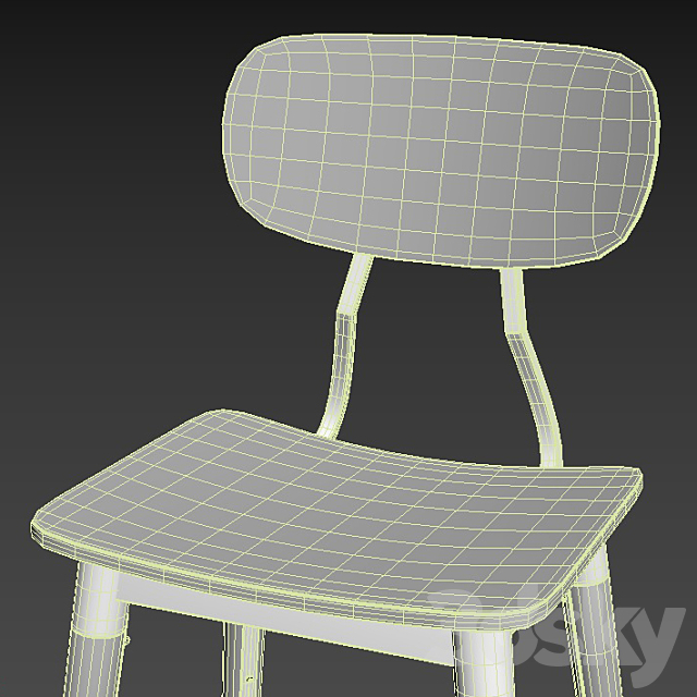 chair set 3DSMax File - thumbnail 2