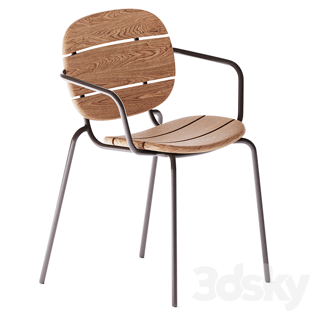 Chair Si-Si 2 Wood Collection by SCAB Design 3DSMax File - thumbnail 3