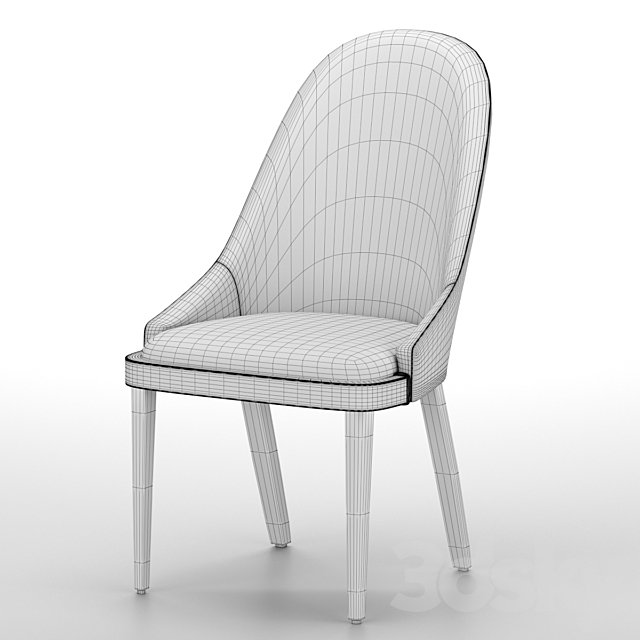 Chair SVEZIA By Sevensedie 3DS Max Model - thumbnail 4